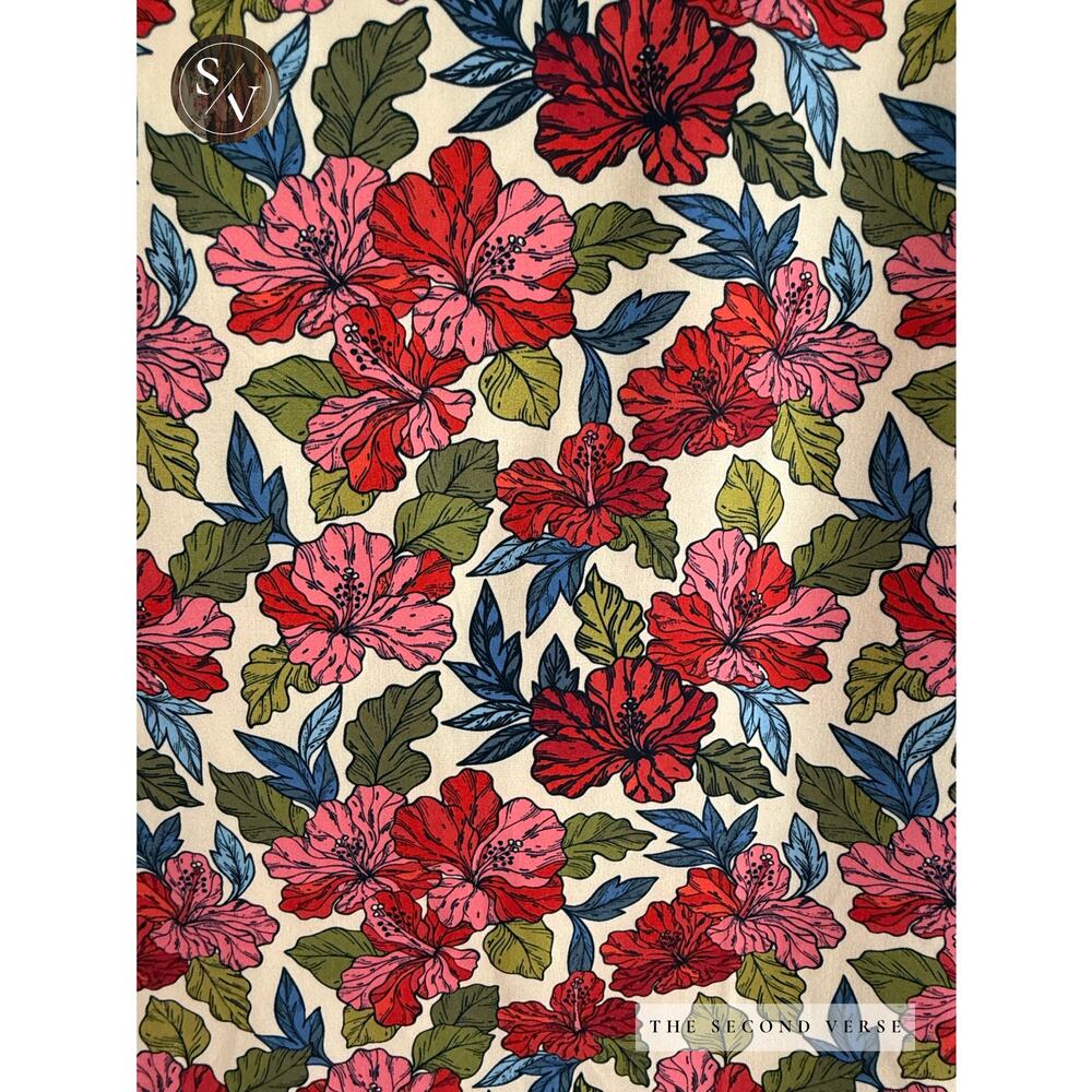 Sunset X Vine Mens Board Short Sleeve Buttondown & Shorts Set Floral Swim Beach - Picture 11 of 15